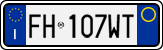 License plate of Italy, Cars (1994 year series)