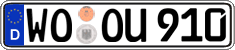 German license plate, Regular plates