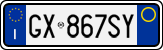 License plate of Italy, Cars (1994 year series)