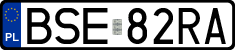 License plates of Poland, Regular car plates