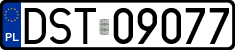 License plates of Poland, Regular car plates