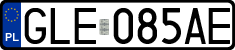 License plates of Poland, Regular car plates