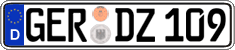German license plate, Regular plates