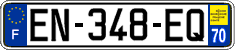 French license plate, SIV (ordinary)