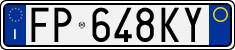 License plate of Italy, Cars (1994 year series)