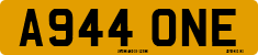 License plate of the United Kingdom, 1983 year system