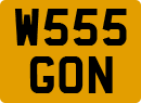 License plate of the United Kingdom, 1983 year system