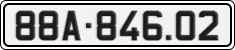 License plate of Vietnam, Cars