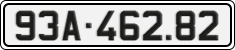 License plate of Vietnam, Cars