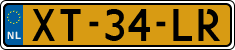 License plate of the Netherlands, Cars