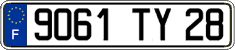 French license plate, FNI
