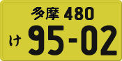 License plate of Japan, Private owners (Kei car)