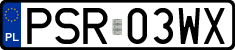 License plates of Poland, Regular car plates