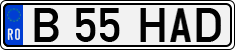 License plate of Romania, Regular plates