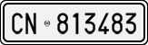 License plate of Italy, Cars (1927 year series)