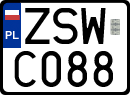 License plates of Poland, Regular car plates