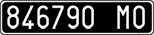 License plate of Italy, Cars (1927 year series)