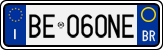 License plate of Italy, Cars (1994 year series)