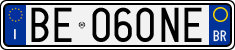 License plate of Italy, Cars (1994 year series)