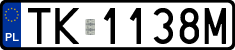 License plates of Poland, Regular car plates