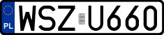 License plates of Poland, Regular car plates