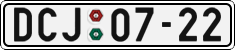 License plate of the Czech Republic, Cars (1960)