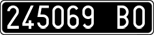 License plate of Italy, Cars (1927 year series)