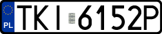 License plates of Poland, Regular car plates