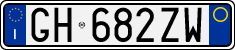 License plate of Italy, Cars (1994 year series)