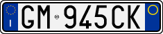 License plate of Italy, Cars (1994 year series)