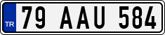 License plate of Turkey, Regular plates