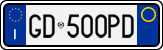 License plate of Italy, Cars (1994 year series)