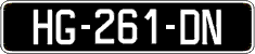 French license plate, SIV (oldtimers)
