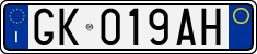 License plate of Italy, Cars (1994 year series)