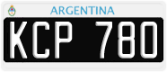 License plate of Argentina, Cars (1995, ABC 123)
