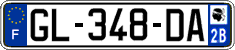 French license plate, SIV (ordinary)