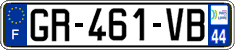 French license plate, SIV (ordinary)