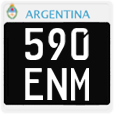 License plate of Argentina, Motorcycles (1995, 123 ABC)