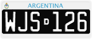 License plate of Argentina, Cars (1995, ABC 123)