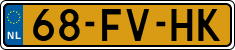 License plate of the Netherlands, Cars