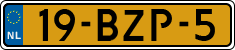 License plate of the Netherlands, Heavy Commercial Vehicles (1994 system)