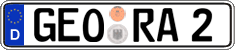 German license plate, Regular plates