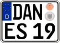 German license plate, Regular plates