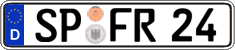 German license plate, Regular plates