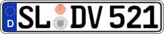 German license plate, Regular plates