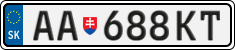 License plate of Slovakia, Cars