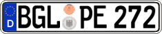 German license plate, Regular plates