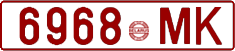 License plate Belarus, Cars (1992)