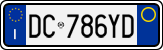 License plate of Italy, Cars (1994 year series)