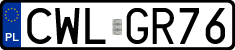 License plates of Poland, Regular car plates